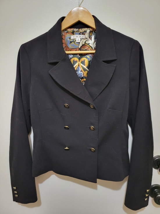 CAbi Jackets & Blazers - CAbi Women's Double-Breasted Lined Black Blazer Jacket - Size 8
